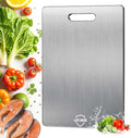 Titanium Cutting Board, Pure Titanium Cutting Boards for Kitchen, Cutting Boards Non Toxic, Double-Sided Food-Grade, Easy to Clean, Dishwasher Safe, for Meats, Fruits and Vegetables
