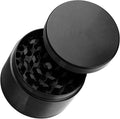 2'' Spice Grinder Coffee Bean Jar Heavy-Duty Zinc Alloy | Smooth Grinding for Kitchen (Black)