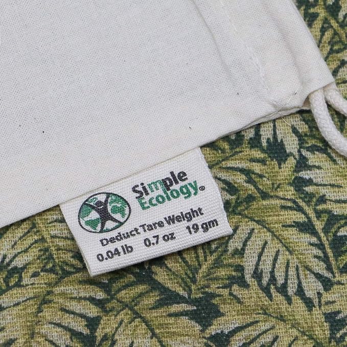 Reusable Grocery Produce Shopping and Storage Bags, Organic Cotton Muslin, Small 3 pack