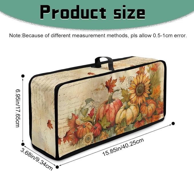 ZDCUSTOM Toaster Covers 2 Slice Wide Slot Long Washable Toaster Cover Bread Maker Dust Fingerprint Protection Kitchen Appliance Protector, Sunflower Maple Leaf