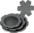 3PCS Silicone Pan Protectors(8"10"12") & 3 Felt Pot Separators for Stacking | Pot Protectors for Stacking,Thicker and Heat-Resistant,Avoid Scratching Cookware Protectors,Dishwasher Safe