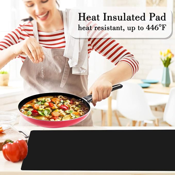 Silicone Mats for Kitchen Counter, Large Silicone Countertop Protector, Nonskid Heat Resistant Desk Saver Pad, Multipurpose Mat, Placemat (XL-28" x 20"x 0.06", Black)
