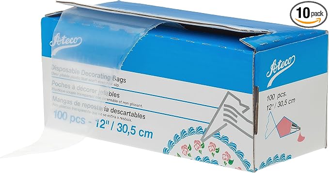 Ateco 100pcs 12inches Disposable decorating Bags (Pack of 1000)