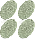 ME.FAN Silicone Trivet Mats - 4 Pack Pot Holders - 7.4'' Thickened Hot Pads for Hot pots, Pans and Dishes, Heat Resistant Silicone Trivet for Table and Counter Top Desert Sage