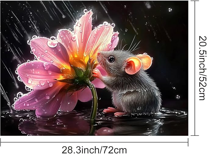 HOMETITUTE Rainy Mouse Stove Top Cover 28x20 Diatomite Mat