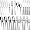 Stapava 20 Piece Silverware Set, Food-Grade Stainless Steel Flatware Sets for 4 Mirror Polished Cutlery Utensil Sets Include Dinner Knives Spoons and Forks Set Dishwasher Safe for Home Restaurant