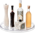 iDesign 14.5-Inch Lazy Susan Organizer, Clear | Large Turntable, For Cabinet or Pantry