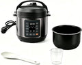 Simple Deluxe Electric Pressure Cooker 3Qt, 10 Presets Instant Multi Cooker, Olla de Presion Nonstick Pot 3 Quarts for Slow Cook, Rice Cook, Steam, Sauté, Canning, Yogurt Maker, Warm, Midnight Black