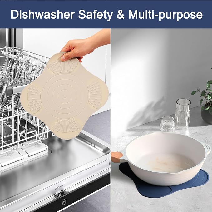 Air Fryer Trivets Silicone for Ninja Crispi, Hot Pads for Ninja Crispi Airfryer Accessories, Versatile Kitchen Countertop Potholders Suitable for Fondue Mats and Spoon Rests
