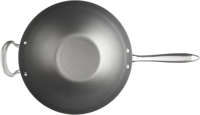 Nordic Ware Asian Spun Wok, 14", Metallic