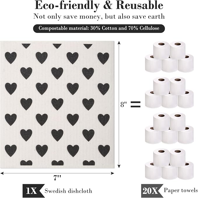 Lucomb Sedish Dishcloth (8 Pack-Japanese Pattern)