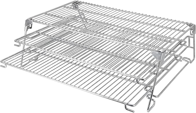 Jerky Racks for Traeger Smoker Pro 575 22 34 Grilling Cooling Warming Rack for Pit Boss 21" Depth Barrel Pellet Grill Pitboss Austin XL Parts 3 Tiered Stainless Steel Seasoning Smoking BBQ Accessories
