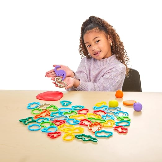 Colorations Assorted Dough Cutter Set, 41 Pieces, Ages 3+, Pre-K | Sensory Play Accessories & Tools, Classroom Essentials
