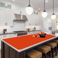 Silicone Protector Mat 47x24 Inch,Orange | 1.3mm silicone mat, heat resistant, non-slip & waterproof. Ideal for baking, painting, resin, welding and table protection.