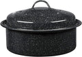 Granite Ware Round Covered Roaster - Speckled Black