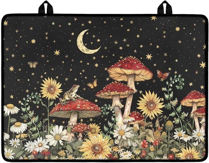 Mushroom Stove Top Covers for Gas Burners, Wear Resistant Electric Stove Top Cover, Anti Scalding Flat Range Stovetop Protector, Thick Dish Drying Mat, Easy to Clean