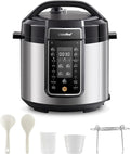 COMFEE’ Pressure Cooker 6 Quart with 13 Cooking Functions, Olla de Presion Non-Stick Pot Yogurt Maker Rice Cooker Slow Cooker Sauté Steamer, Healthy Ceramic Inner Pot