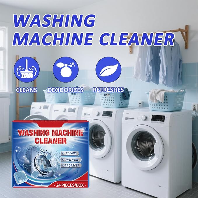 Washing Machine cleaner Tablets,Deep Clean and Deodorize,24 Pieces