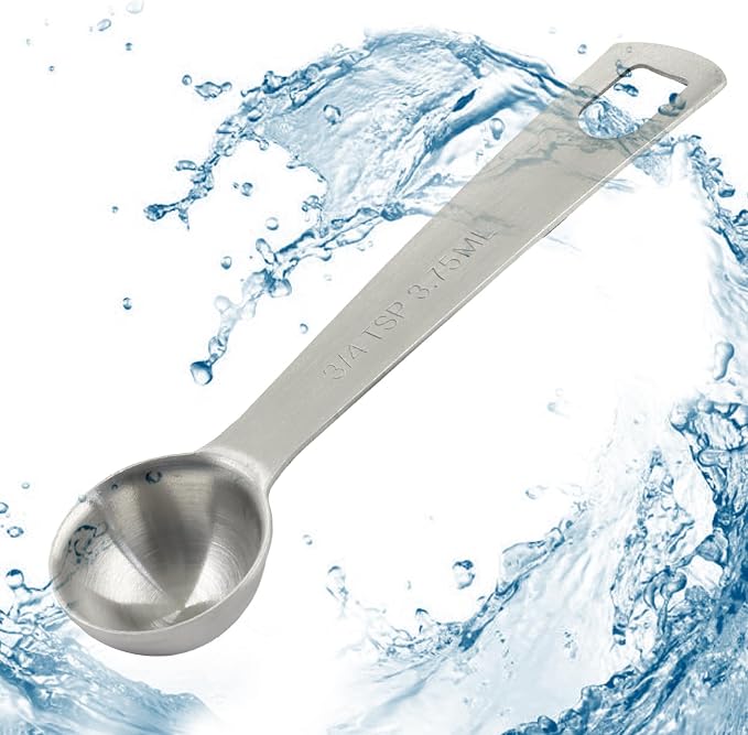 1/4 Tbsp (3/4 Tsp | 3.75 mL) Measuring Spoons, 2Pcs | Stainless Steel, For Coffee Powder, For Grains, For Loose Tea