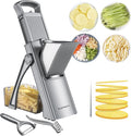 SupMaKin Safe Mandoline Slicer Plus for Kitchen, Vegetable Slicer & Chopper | Slicers Strips Julienne Dicer, Adjustable Thickness 0.1-8 mm Kitchen Chopping Artifact Fast Meal Prep Large Chute Easy Clean