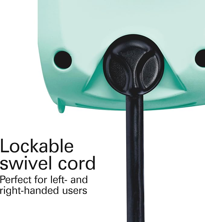 Hamilton Beach Professional 5-Speed Electric Hand Mixer with Snap-On Storage Case, QuickBurst, Stainless Steel Twisted Wire Beaters and Whisk, Mint (62658) | High-Performance DC Motor | Slow Start | Snap-On Storage Case | Stainless Steel Beaters & Whis...