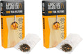 Tiesta Tea Loose Leaf Filters for Brewing, Disposable Infuser for Hot & Iced Drinks, Easy-Fill Steeper, Unbleached Paper, Single-Cup Infuser for Loose Leaves, 100 Empty Bags (Pack of 2)