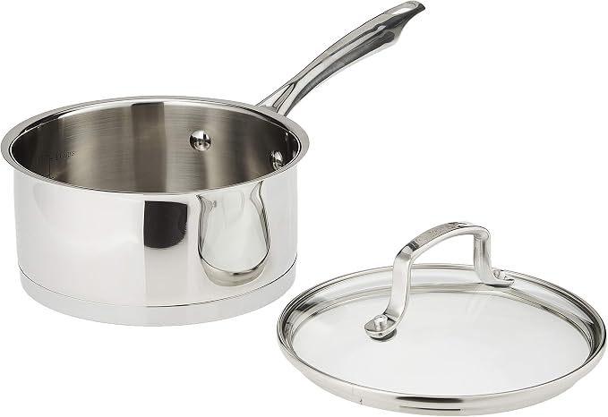Cuisinart Professional Stainless Saucepan with Cover, 1.5-Quart, Stainless Steel,8919-16