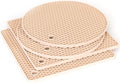 4 Pack Trivets for Hot Dishes | Hot Pads for Kitchen, Silicone Pot Holders for Kitchen Countertops,Table, Hot Pots and Pans, Easy to Wash and Dry,Khaki