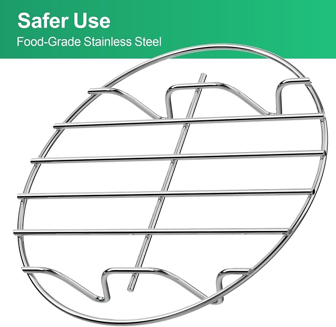 Instant Pot Trivet Rack - Steamer Rack Set, 7 and 9 Inch, 2 Pack | Two Size Set, 304 Stainless Steel, 7 and 9 Inch Racks, Pressure Cooker, Cooling, Canning, Dutch Oven, Multi-Use Support
