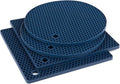 4 Pack Trivets for Hot Dishes | Hot Pads for Kitchen, Silicone Pot Holders for Kitchen Countertops,Table, Hot Pots and Pans, Easy to Wash and Dry,Navy