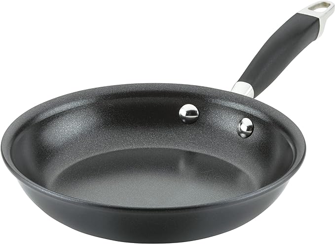Anolon Advanced Home Hard-Anodized Nonstick Frying Pan, 8.5-Inch Egg Pan, Onyx