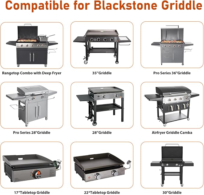50-Pack Griddle Accessories for Blackstone - Grease Cup Liners Compatible with Blackstone 5017 Griddle, Aluminum Foil Drip Pan Disposable Grease Catcher Tray for 17, 22, 28, 36 Inch