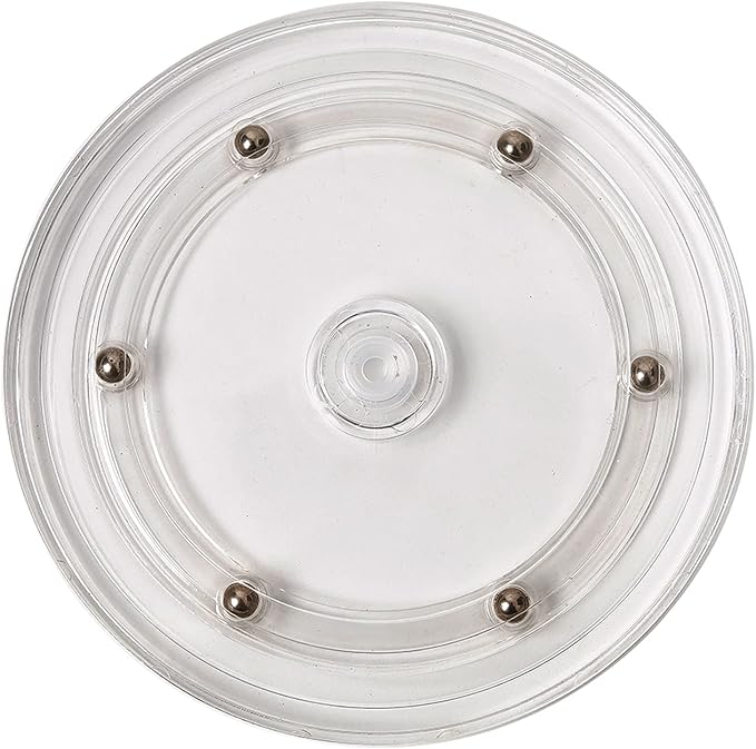 6" Lazy Susan Turntable Acrylic Ball Bearing Rotating Tray for Spice Rack Table Cake Kitchen Pantry Decorating TV Laptop Computer Monitor