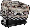 4 Slice Toaster Cover Chef Black And White Design Toaster Covers Two Slice Wide Slot Waterproof and Dustproof Covers for Wide Slot Toasters and Small Appliances Kitchen Decor Gifts