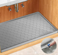 Winisok Waterproof Under Sink Mat 40" x 19", Silicone Mat, Light Gray | Raised Edge Traps Spills & Leaks, Shelf Liner, Cabinet Protector, for Kitchen, Bathroom, Boots, Pets, Home Essentials