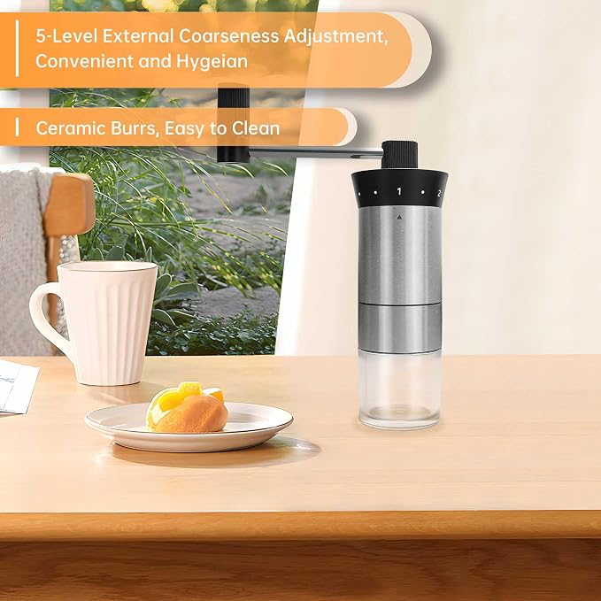 Coffee Pour Over Set, Dripper Pour Over Coffee Maker Kit with Kettle | Complete Coffee Maker Set with Pour Over Scale and Manual Coffee Grinder, Coffee Dripper and Filter Set, Coffee Gift Set