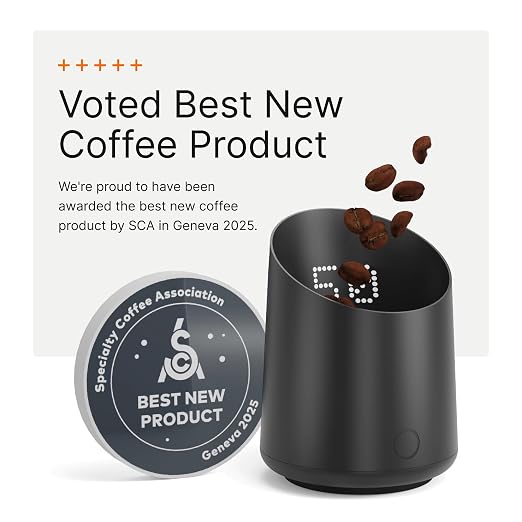 Subminimal SubScale Digital Dosing Cup with LED Display - Black | Sleek & precise scale, dosing cup accessories, measures coffee grounds for espresso