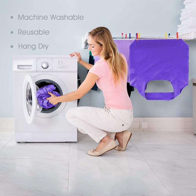 BeeGreen Purple Reusable Grocery Bags Wholesale Purple Reusable Kitchen Bags Bulk Foldable-Machine Washable with Zipper Storage Pouch 20 Packs