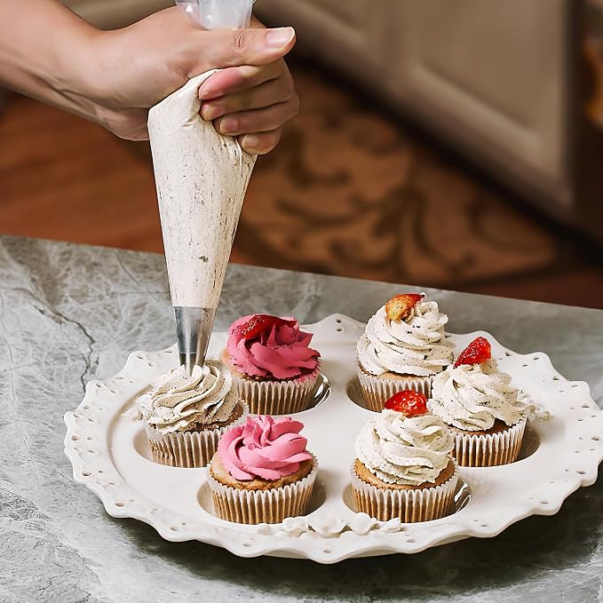 Disposable Piping Bags, 12 Inch Cake Decorating Bags, Anti-Burst Pastry Bags for Cakes and Cookies, Pack of 100