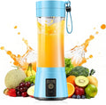 Travel Personal Size Smoothies Blender - 380Ml Mini Portable Blender | Powerful Blending & Traveling Juice Cup, BPA Free, 6 Blades Convenient to Make Shakes Juice in Travel/Gym/Picnic