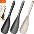 3 PACK Silicone Cooking Spatula & Spoon for Nonstick Cookware, BPA-Free | Multifunction Spoonula for Baking, Cooking, Serving, Mixing, Stirring, Scoop, Scrape - One-Piece Formed, Dishwasher Safe