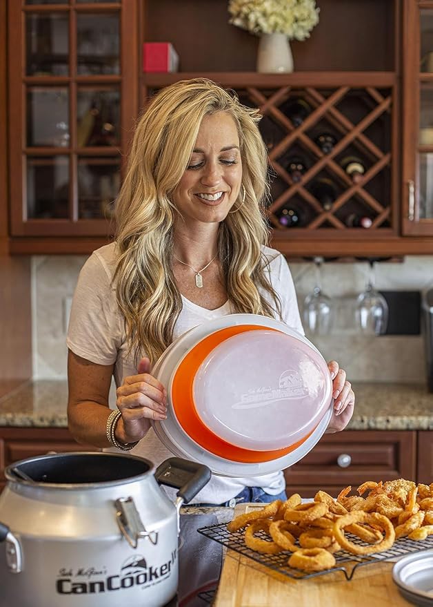 CanCooker Collapsible Breading Batter Bowl | 2 Pack | Mess Free Shaker Container & Mixer | Ideal for Fish Fry Fried Chicken & Wings