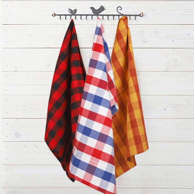 Urban Villa Kitchen Towels Cotton Dish Towels 20”x30” (Set of 12) Multi