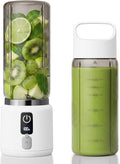 COKUNST Portable Blender, Smoothie Blender with LED Display, 17 oz, White | 8 Blades, LED Display, USB-C Charging, Blender for Smoothie, Shake and Protein, Cordless, Perfect for Home, Travel, Office