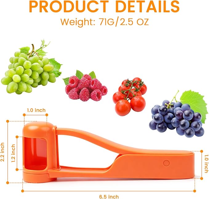 WhiteRhino Grape Cutter for Toddlers 1-3,Grape Slicer for babys Cherry Tomato Strawberry Sandwich Cutter for Kids Lunch Accessories,Grape Slicer Kitchen Gadget Grape Quarter