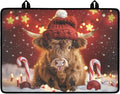 Christmas Highland Stove Top Cover for Electric Stove(30"x21"), Non-slip Silicone Glass Stove Top Protector, Waterproof Flat Top Oven Cover Mat, Multipurpose Countertop Mat