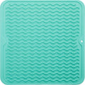 MicoYang Silicone Dish Drying Mat for Multiple Usage,Easy clean,Eco-friendly,Heat-resistant Silicone Mat for Kitchen Counter or Sink,Refrigerator or Drawer liner Mint M 12 inches x 12 inches