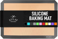Zulay Kitchen Silicone Baking Mat - Reusable Nonstick Silicone Sheet for Oven, 15" x 11.6", Dark Gray