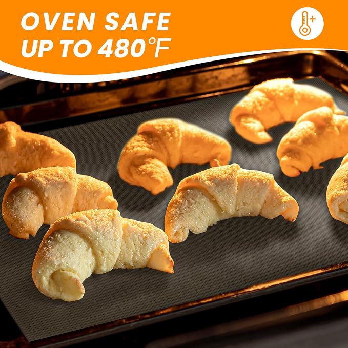 Silicone Baking Mat Roll -Reusable & Best German Silicone Mat Roll-Heat Resistant Freeze Dryer Mat Non Stick Pastry Mat Dough Rolling Mat, Non Slip Countertop Protector Mat, Cut to Size Silicone Mat