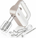 Hand Mixer Electric Handheld, 950W Peak Powerful, UL Certified for Safety | Lightweight Kitchen Mixer, Turbo for Baking, 6-Piece 304 Food-Grade Steel, 2 Beaters + 2 Dough Hooks + Whisk + Milk Frother